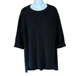 Mote Womens Medium Black Loose Fit Sweater